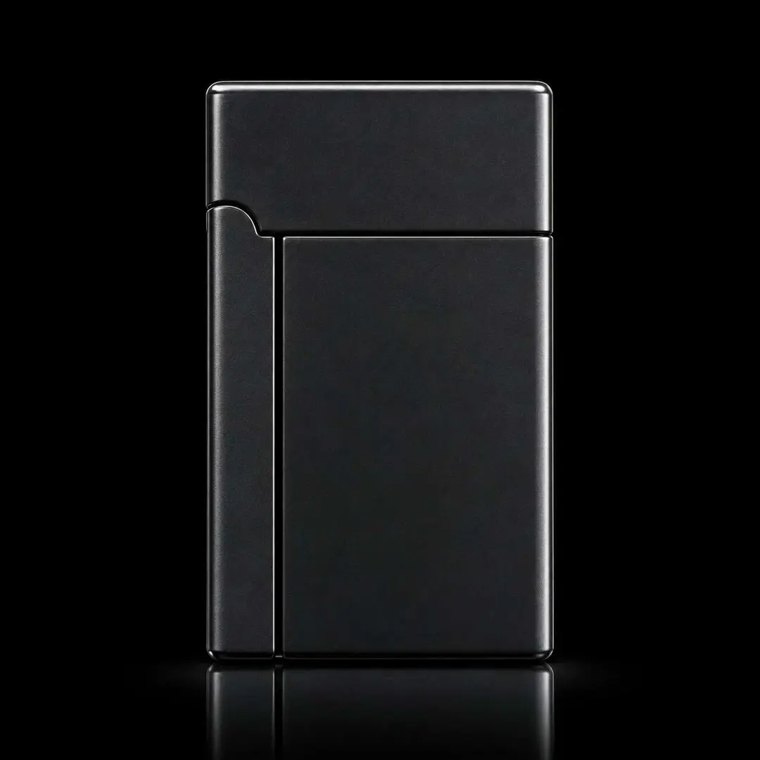 Black playing card lighter